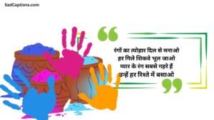 Holi Captions For Instagram In Hindi
